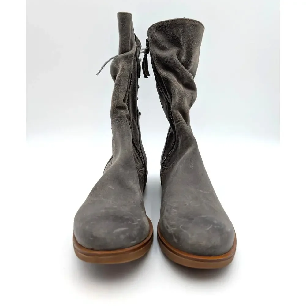 Sofft Sharnell Low Waterproof Boots Back Zip Women's Dark Taupe Size US10M EU41